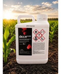 INSECTICID DE CONTACT SI INGESTIE DECA 2.5 EC- 5 LITRI, 