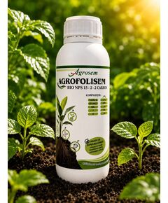 Ingrasamant lichid AGROFOLISEM , BIO NPS 15-2-2 CARBON, 1L, 