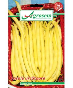 Seminte Fasole Urcatoare CORONA D ORO Agrosem 70 gr, 