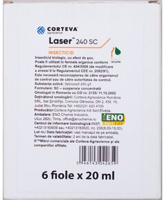 Insecticid LASER 240 SC - 20 ml, Contact, Pomi fructiferi, Vita de vie, Legume, 